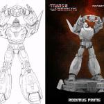  Concept art design for Imaginarium Art Rodimus Prime statue